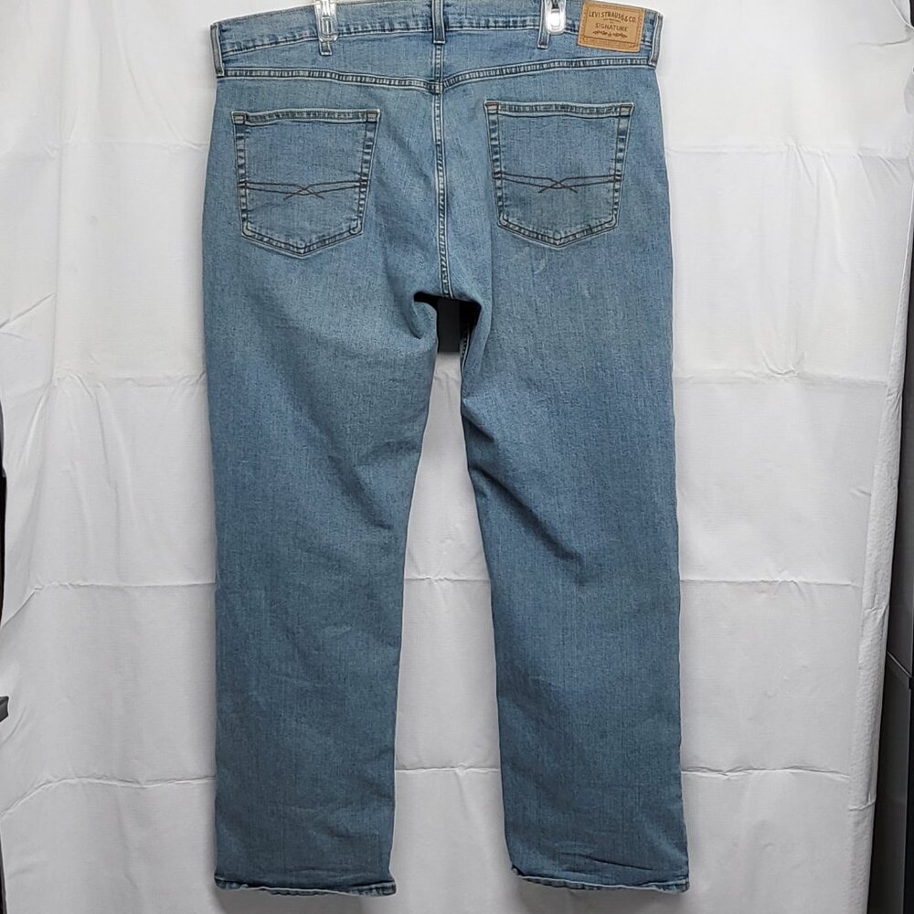 Levi Strauss Signature Jeans Mens Relaxed Fit 40X32 (Fit 42 X 32 ) Stretch - Picture 9 of 16